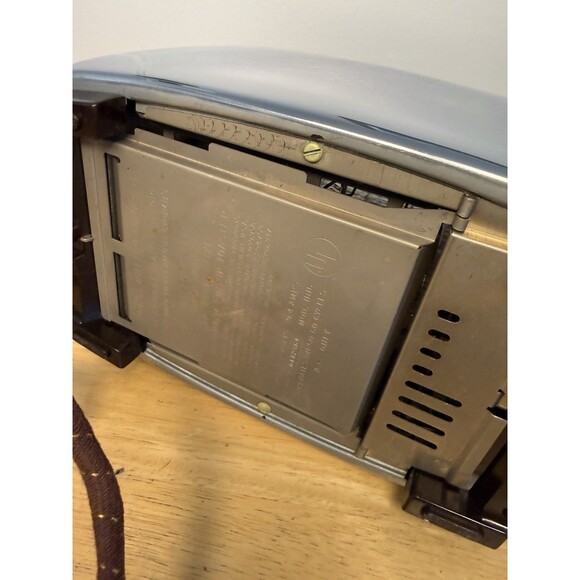 Toastmaster Super Deluxe Toaster Chrome Auto Pop Up MCM Vtg 1950s Works Well - Picture 13 of 14